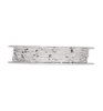 Ijzerdraad zilver/wit p/mtr met pailletten smal 