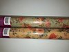 Inpakpapier kraft/geel 70cm p/2mtr romantische bloem 