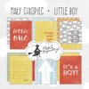 Journaling cards Little Boy 7.5x10cm p/6st