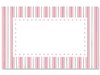 Kadolabels roze 5.7x8.9cm p/5st kader streep