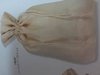 Zakken 34x20x35cm naturel katoen met touwtje p/st
