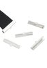 Klemmetjes veter/Lint nikkelkleur metaal 25x8mm p/set