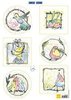 Knipvel A4 Colourful birds p/vel