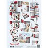 Knipvel A4 Maritime Meeuwen p/vel
