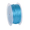 Lint turquoise zijdekoord rond 2mm p/5mtr
