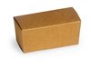 Kraft doosje 2 truffels 7x3.5x3cm p/5st