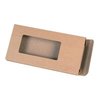 Kraft vouwdoosje 16x8x1.5cm p/5st bruin venster