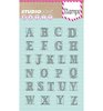 Clear stamp nr.204 Basics A6 p/st Alfabet 
