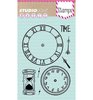 Clear stamp nr.205 Basics A6 p/st Klok 