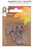 Clear stamp give thanks squirrel p/st