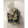 Houten harten p/28st diverse maten naturel