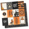 Scrappapier Simple Vintage Halloween vakken 30.5x30.5cm p/vel