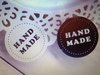 Stickers zwart/wit Handmade p/8st