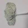 Bladeren 5x3.5cm p/12st zilver