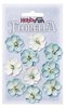 Bloemen grijsblauw 2.5cm p/10st