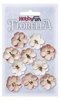 Bloemen zalmroze 2.5cm p/12st