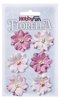 Bloemen roze 3.5cm p/6st