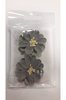 Bloemen taupe 5cm p/2st meeldraad