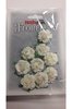 Bloemen wit 3cm p/9st roosjes