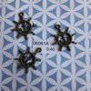 Brons stuurwiel met anker 2.4cm p/st brons