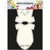 Card art stencil baby rompertje.A4 A4 p/st