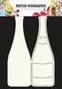 Card art stencil champagnefles A4 p/st