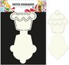 Card art Stencil Cupcake 2x A4 p/st