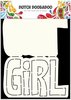 Card art tekst Girl A5 p/st