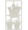 Chipboard Embellishment zandkasteel &amp; emmers p/3st