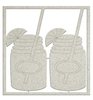 Chipboard Embellishment Cocktail Jars p/2st
