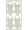 Chipboard Embellishment badpak p/4st