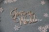 Chipboard Joy to the World teksten p/6st