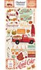 Chipboard Phrases Fall Break 15x30cm p/set
