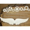Chipboard Steampunk Flying hearts XL elements p/st