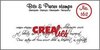 Clear stamp krullend handschrift 3 lijnen p/st Bits&amp;Pieces 