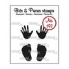 Clear stamp nr.197 baby handje + voetje p/st Bits&amp;Pieces v