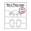 Clear stamp nr.198 baby handje + voetje p/st Bits&amp;Pieces
