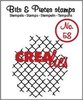 Clear stamp nr.58 thin mesh 37x42mm p/st Bits&amp;Pieces