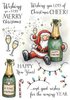 Clear stamp Boozy Santa A5 p/st