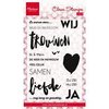 Clear stamp Bruid en Bruidegom  p/st