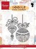 Clear stamp Doodle Kerst decoratie p/st