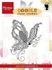 Clear stamp Doodle Vlinder p/st