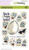 Clear stamp Egg faces Carla Creaties A6 p/st