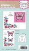Clear stamp &amp; stans follow your butterflies p/set