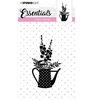 Clear stamp nr.352 Essentials A7 p/st pot bloemen