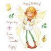 Clear stamp fairy birthday 10x11cm p/st