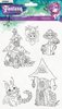 Clear stamp nr.376 Fairy Fantasy A5 p/st kleine plaatjes