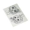 Clear stamp floral girls 10x15cm p/st