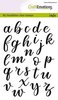 Clear stamp alfabet dichte letters A6 p/st handletter