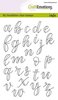 Clear stamp handletter alfabet letters A6 p/st